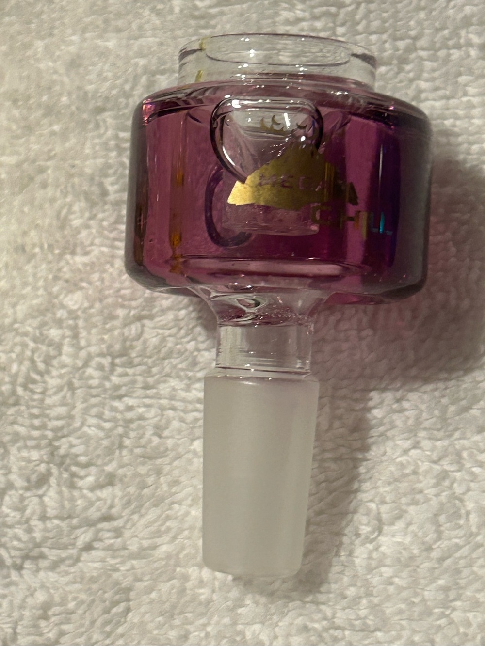 Mega Chill Brand Glycerin filled Purple Glass Bowl